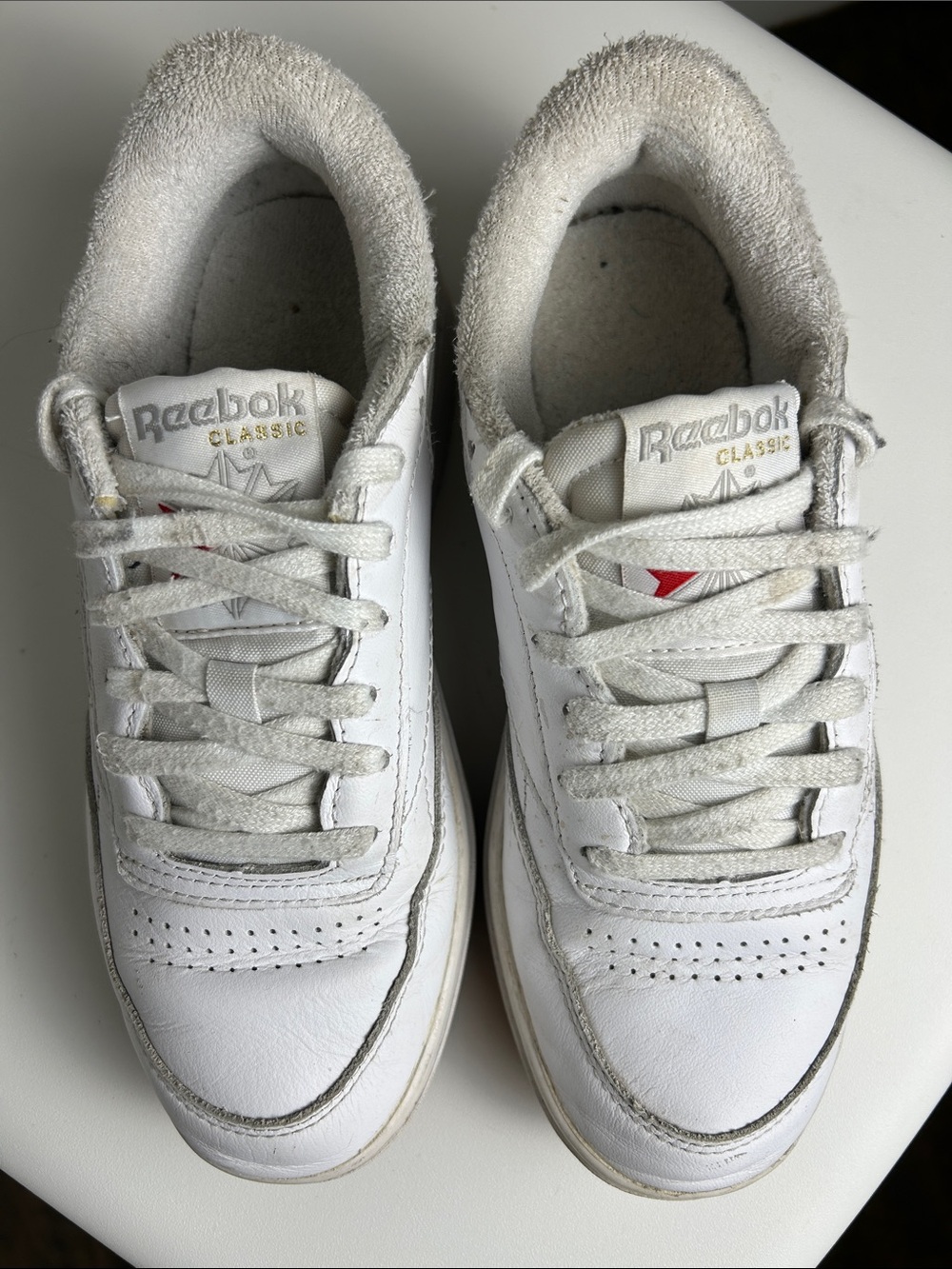 Reebok Classic White Leather Sneakers Women’s Size 6 EU 36 Casual Shoes